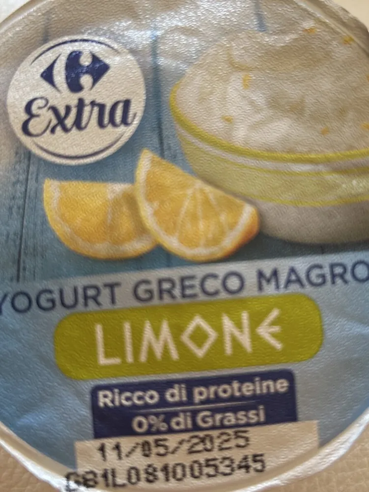 Yogurt Greco Magro Limone