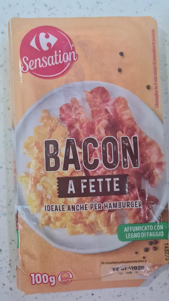 Bacon A Fette Affumicata