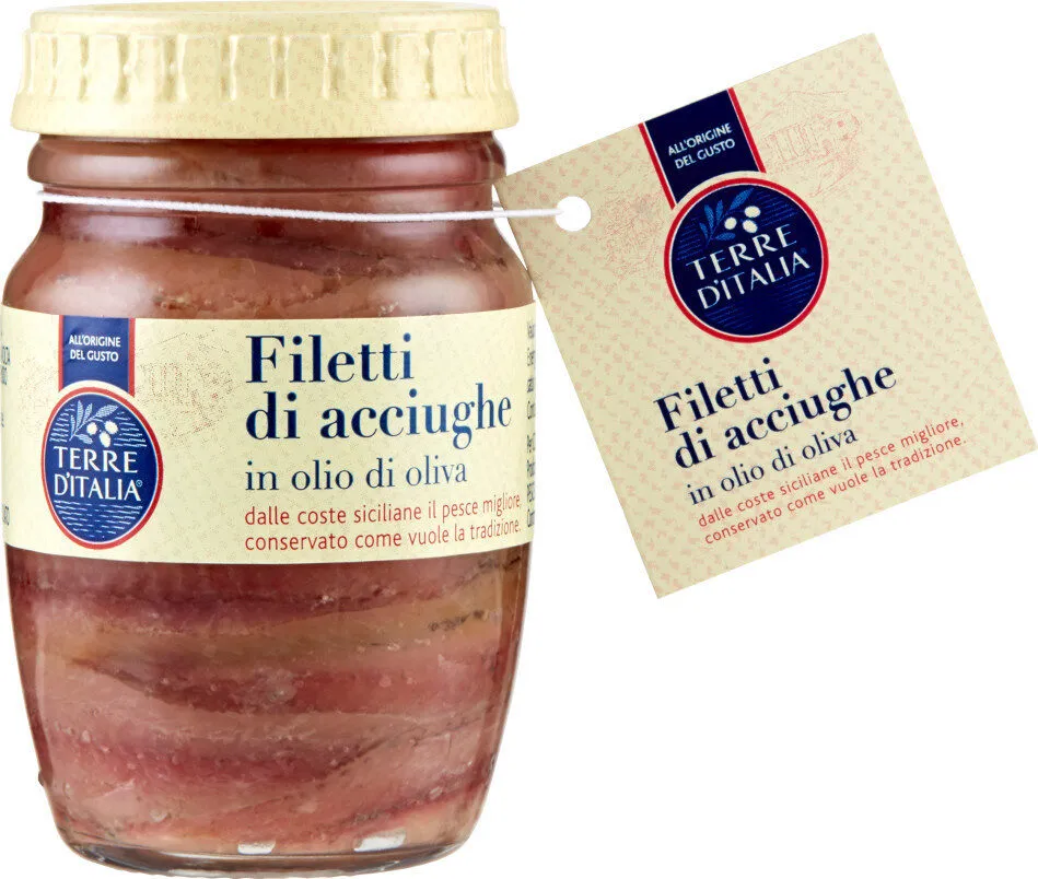 Filetti di acciughe in olio di oliva