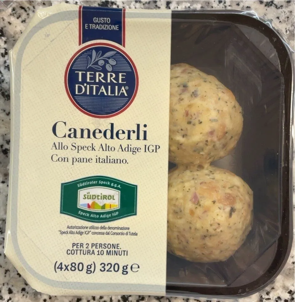 Canederli allo speck Alto Adige IGP