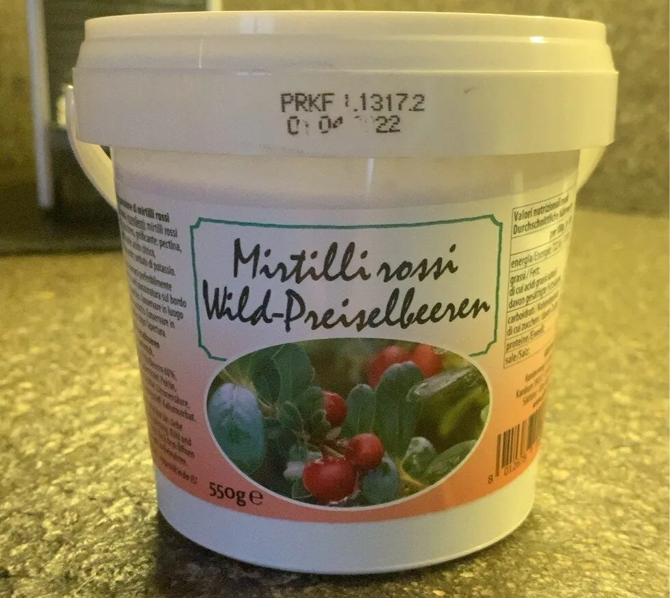 Marmellata mirtilli rossi
