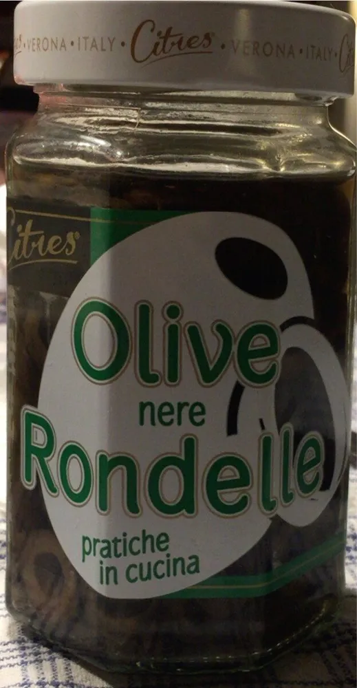 Olive nere rondelle