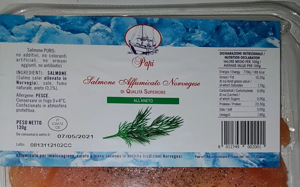 Salmone Affumicato Norvegese all'aneto