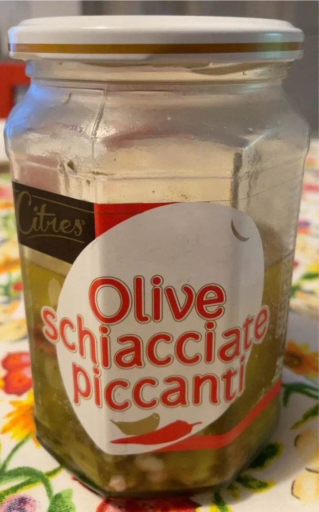 Olive schiacciate piccanti