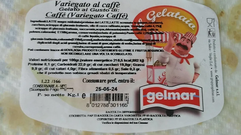 Gelato Variegato al Caffè