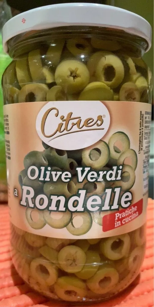 Olive verdi a rondelle