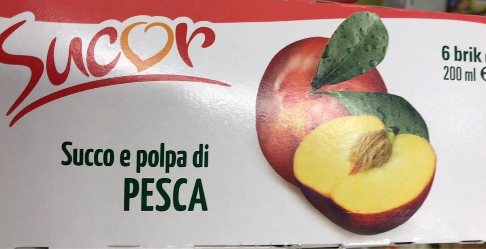 Succo e polpa di pesca