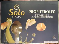 Profiteroles pistacchio e cioccolato bianco