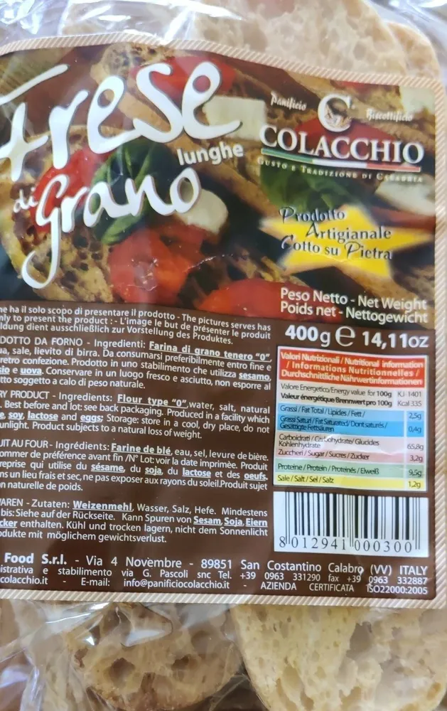 Frese lunghe di grano