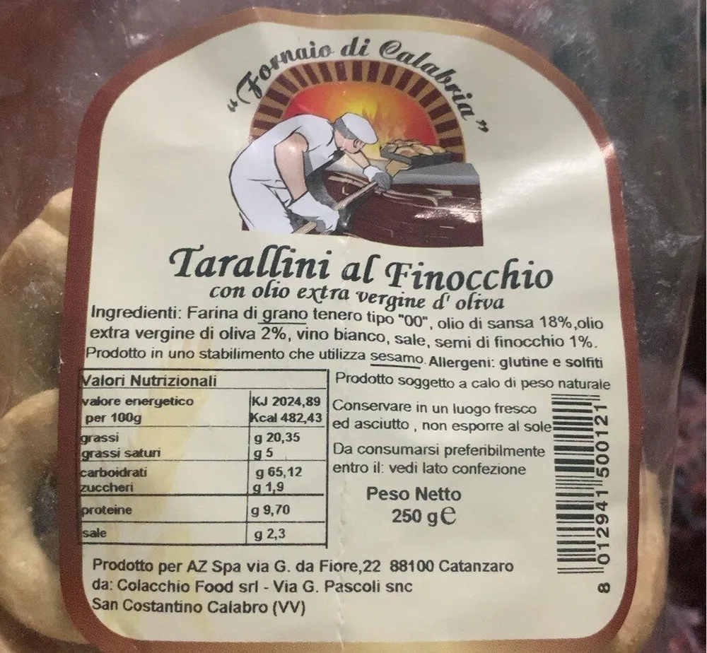 Tarallini al finocchio