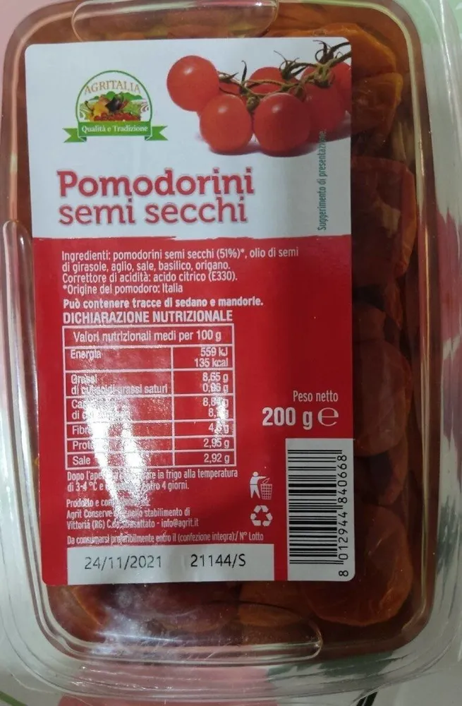 Pomodorini semi secchi