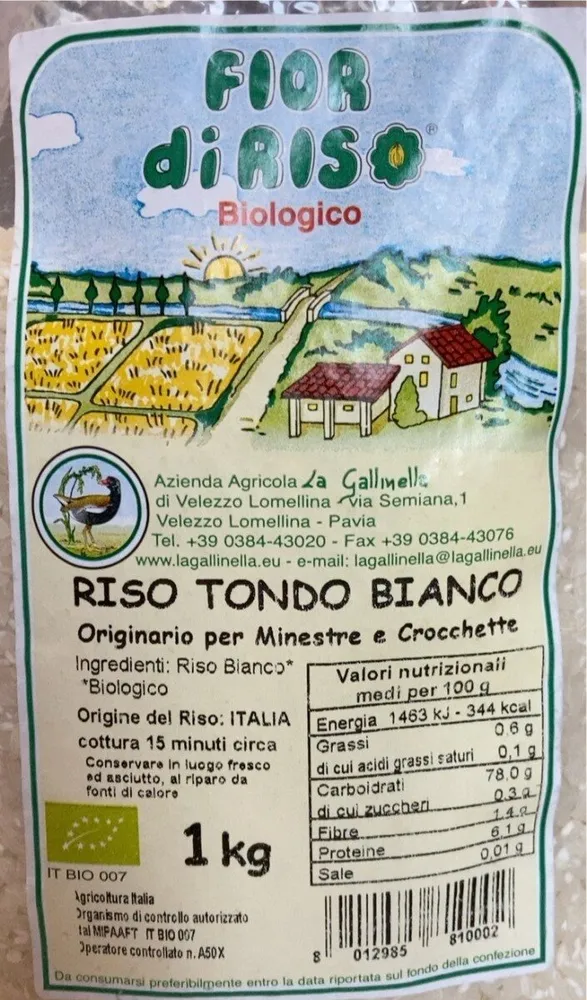 Riso tondo bianco