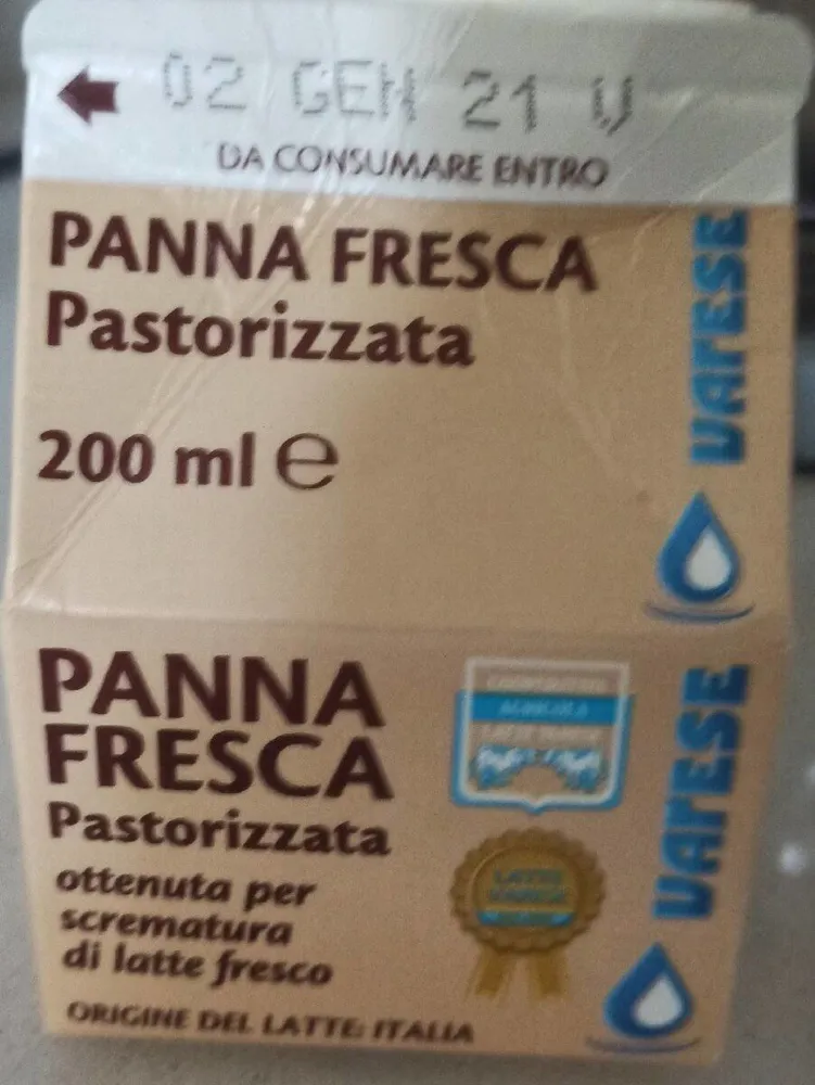 PANNA FRESCA Pastorizzata