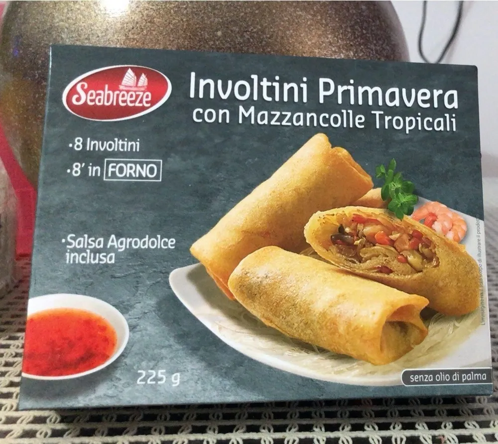 Involtini primavera con mazzancolle tropicali