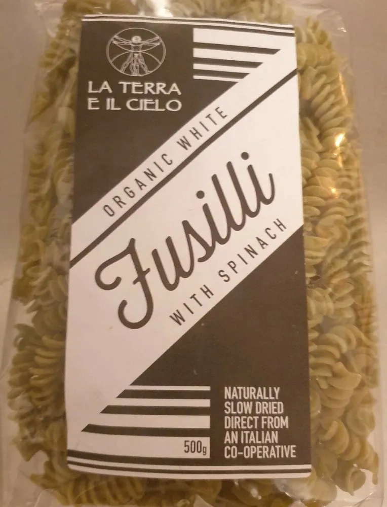 Organic White Fusilli with Spinach