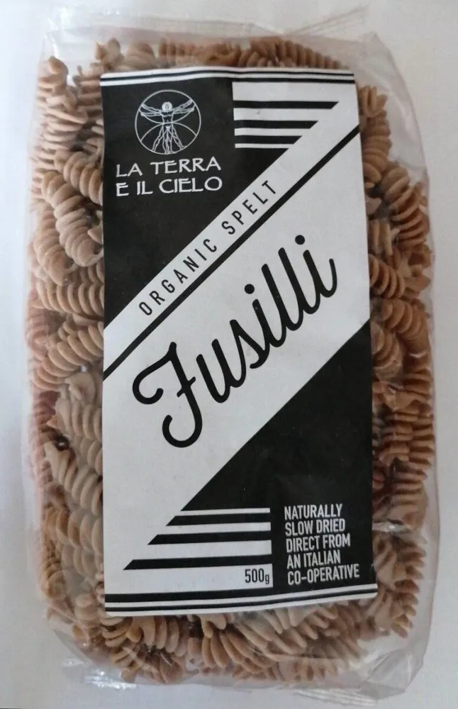 Organic spelt fusilli