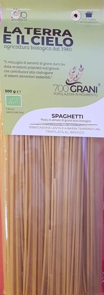 Spaghetti pasta di semola di grano duro biologico