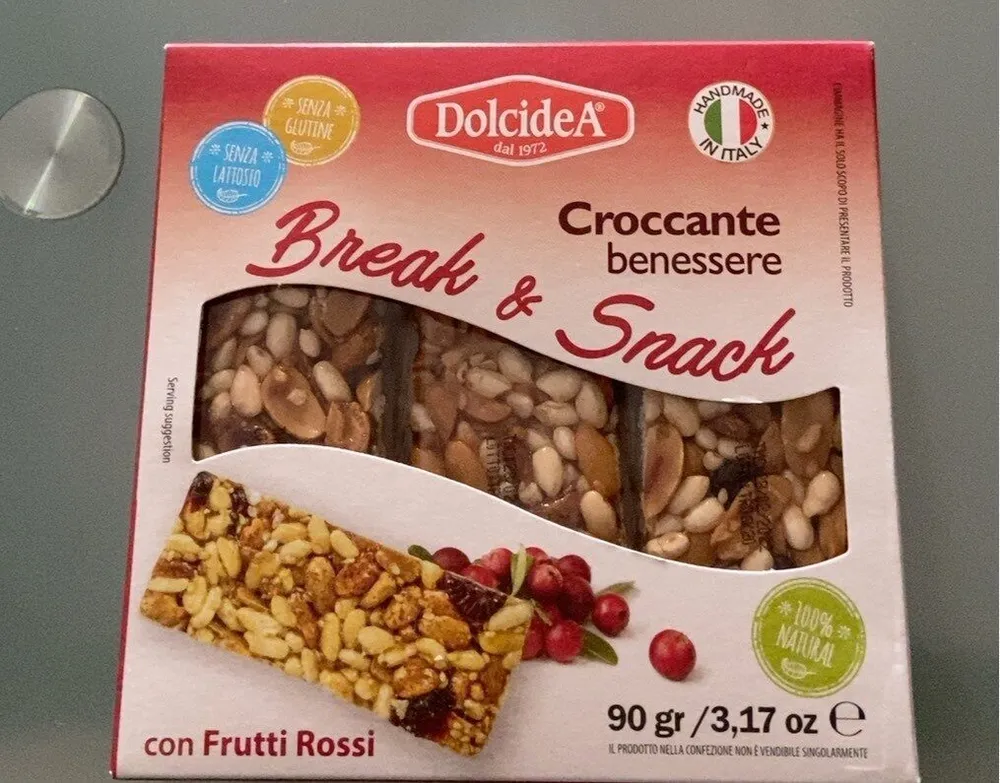 croccante con frutti rossi