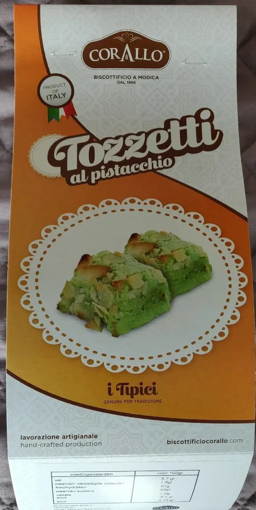 Tozzetti al pistacchio
