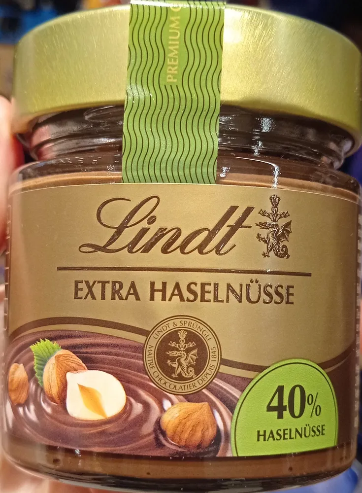 Haselnusscreme mit 40% Haselnüssen