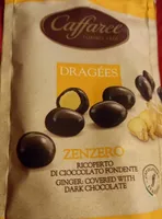 Zenzero ricoperto di cioccolato fondente