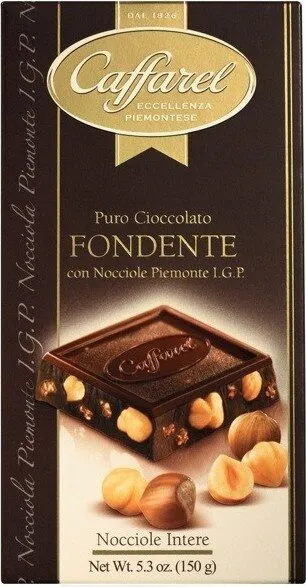 Cioccolato Fondente 57 % Nocciolotto, Bitterschokolade Mit Piemont-haselnüssen