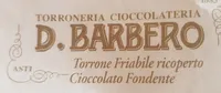 Torrone friabile ricoperto di cioccolato fondente