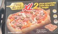 Pizze prosicutto cotto alle erbe & funghi