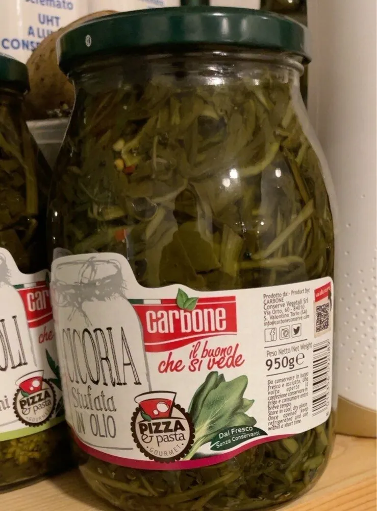 Cicoria stufata in olio