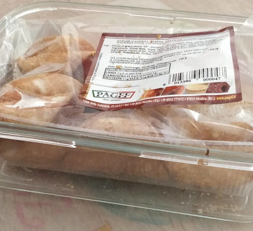 Pagef Capicci Cannoli Mini