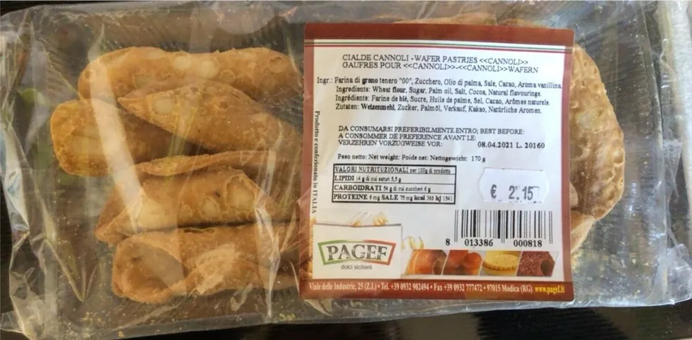 Gauffre pour cannoli