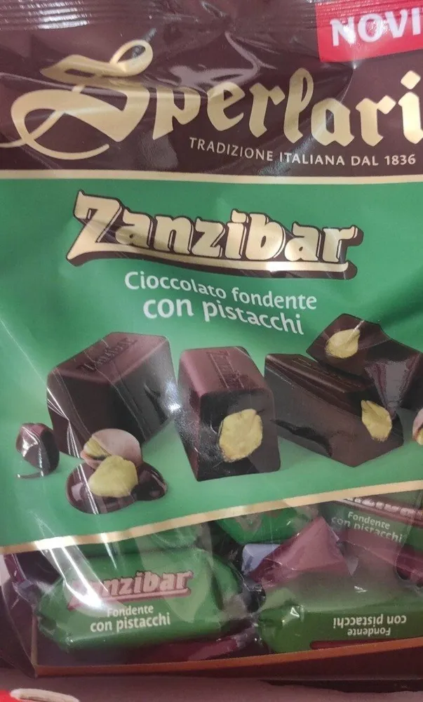 Cioccolato fondente con pistacchi
