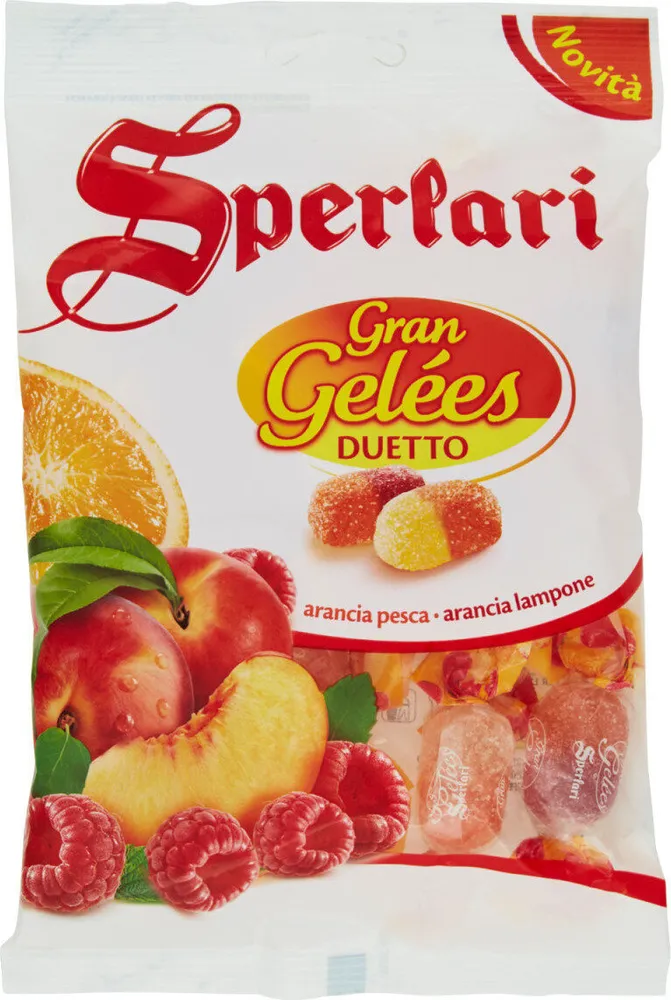 Gran gelées duetto arancia pesca arancia lampone