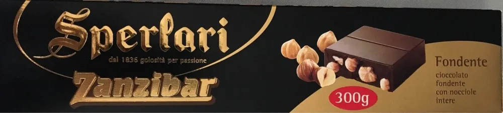 Zanzibar fondente con nocciole intere