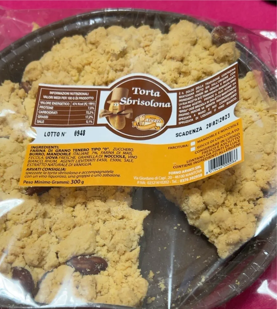Torta sbrisolana
