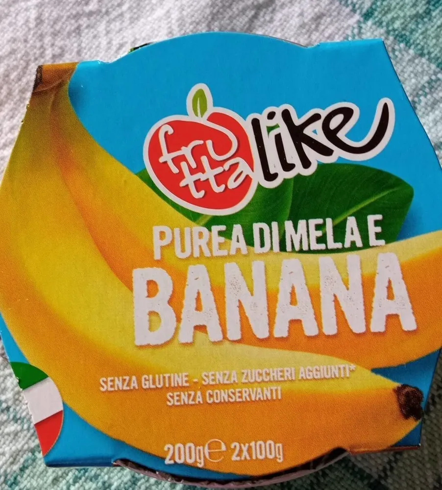 Purea di mela e banana
