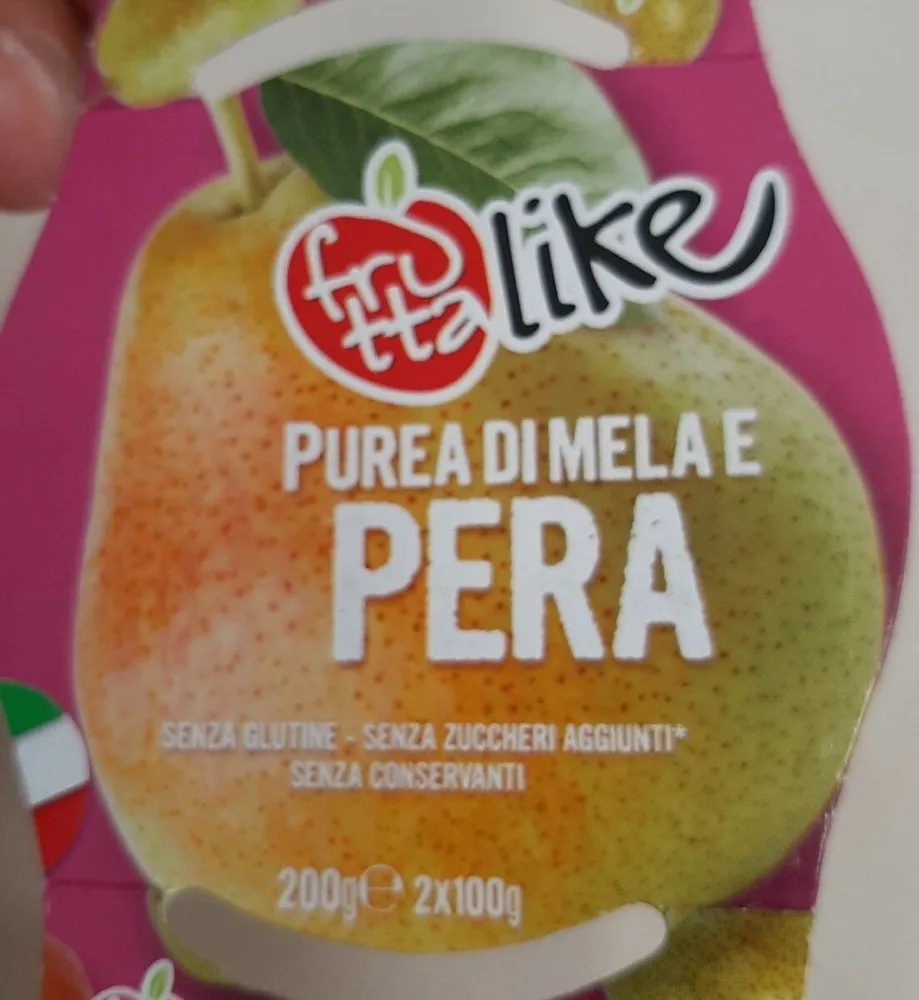 purea di mela e pera