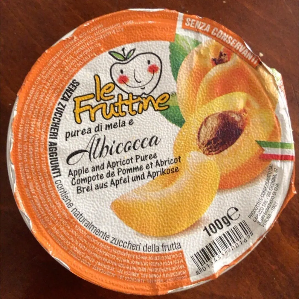 Purea di mele e albicocca
