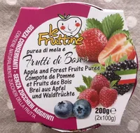 Purea di mela e frutti di bosco