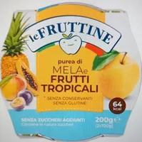 Purea di mela e frutti tropicali