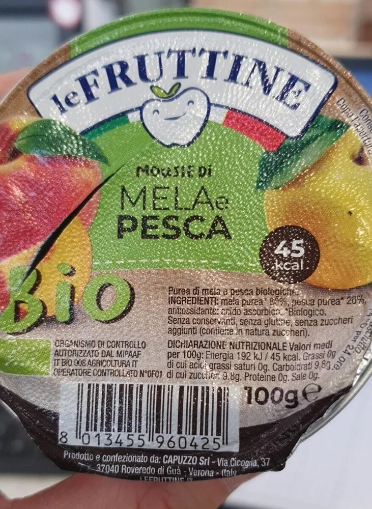 Le fruttine mela e pesca
