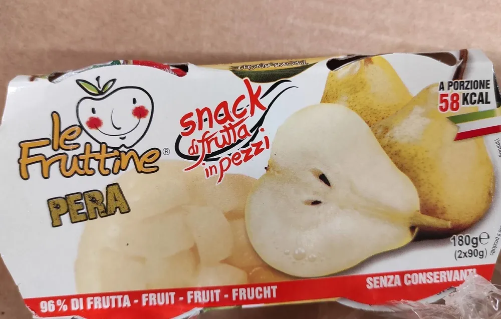 Fruttine snack pera