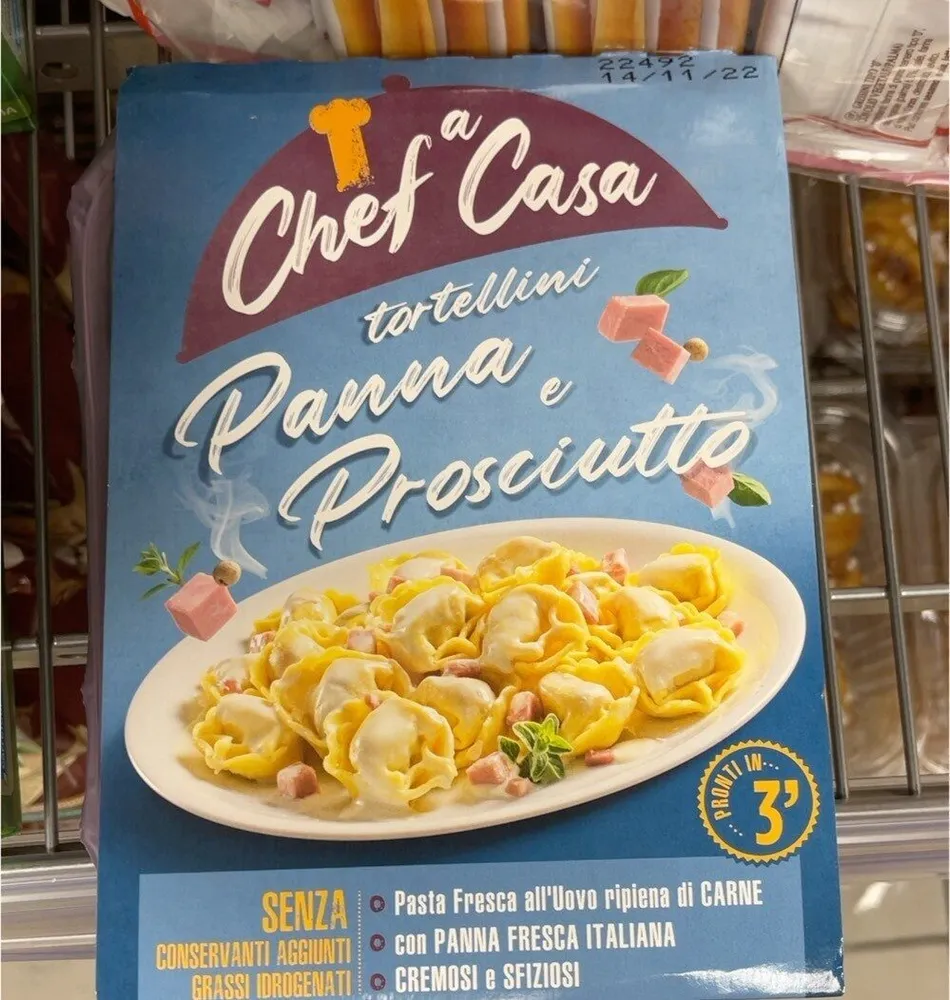 Tortellini panna e prosciutto