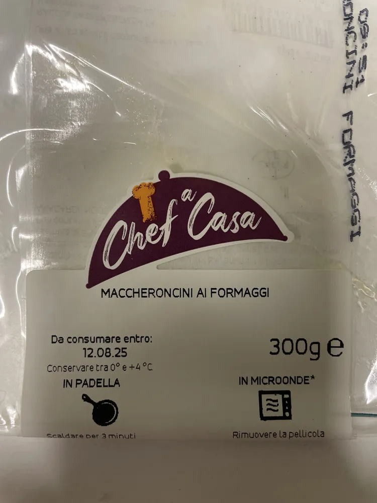 Maccheroncini ai formaggi