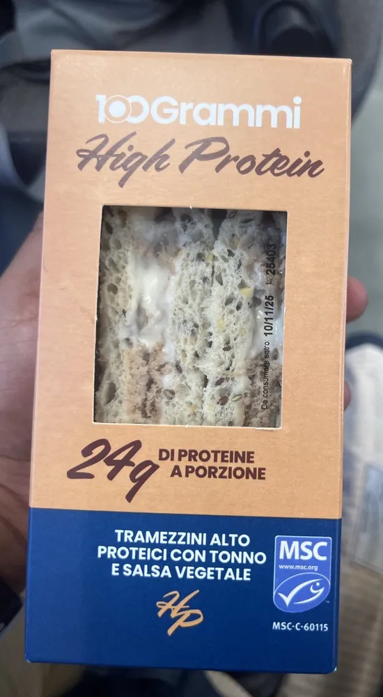 Tramezzini Alto Proteici Con Tono E Salsa Vegetale
