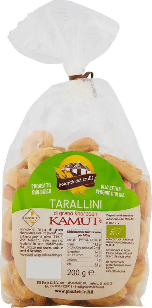 Tarallini di grano khorosan kamut