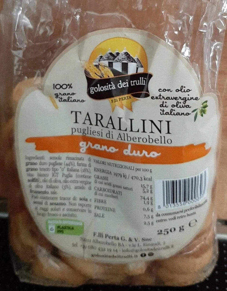 TarallinIGPugliesi di alberobello grano duro
