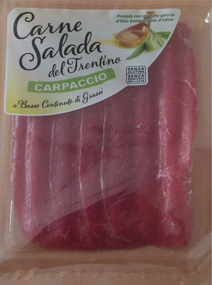 Carpaccio di carne salada del Trentino