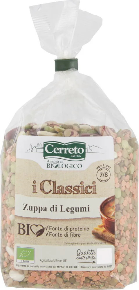 I classici zuppa di legumi bio
