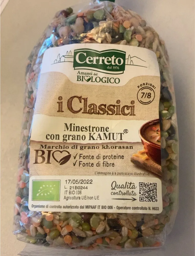 minestrone con grano kamut